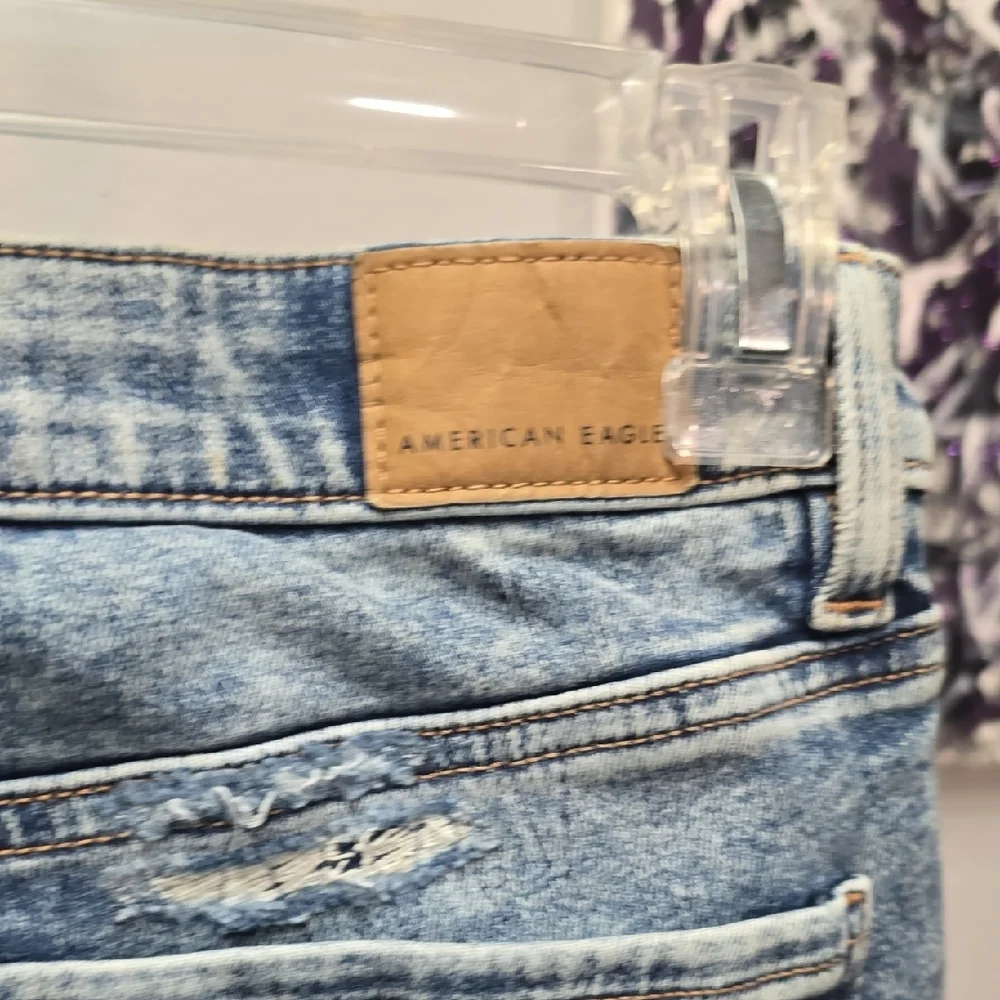 American Eagle Outfitters Distressed Blue Skinny Jeggings